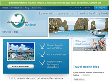 Tablet Screenshot of horizontravelclinic.com
